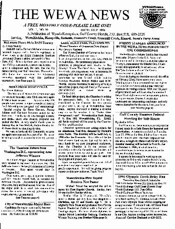 The Wewa News — Volume 1, Issue 9, Page 1