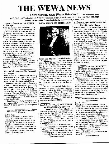 The Wewa News — Volume 2, Issue 1, Page 1