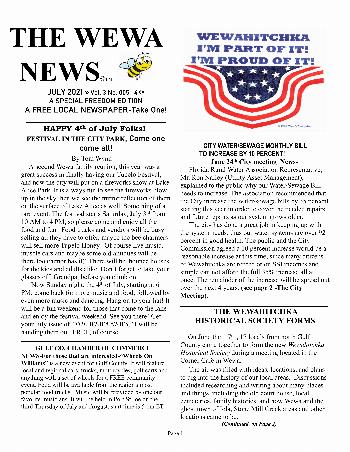 The Wewa News — Volume 3, Issue 5, Page 1