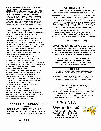 The Wewa News — Volume 3, Issue 6, Page 16