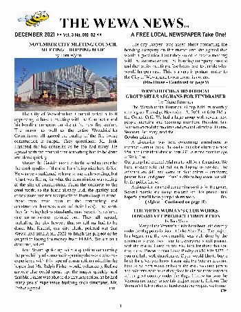The Wewa News — Volume 3, Issue 10, Page 1