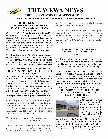 The Wewa News — Volume 4, Issue 6, Page 1