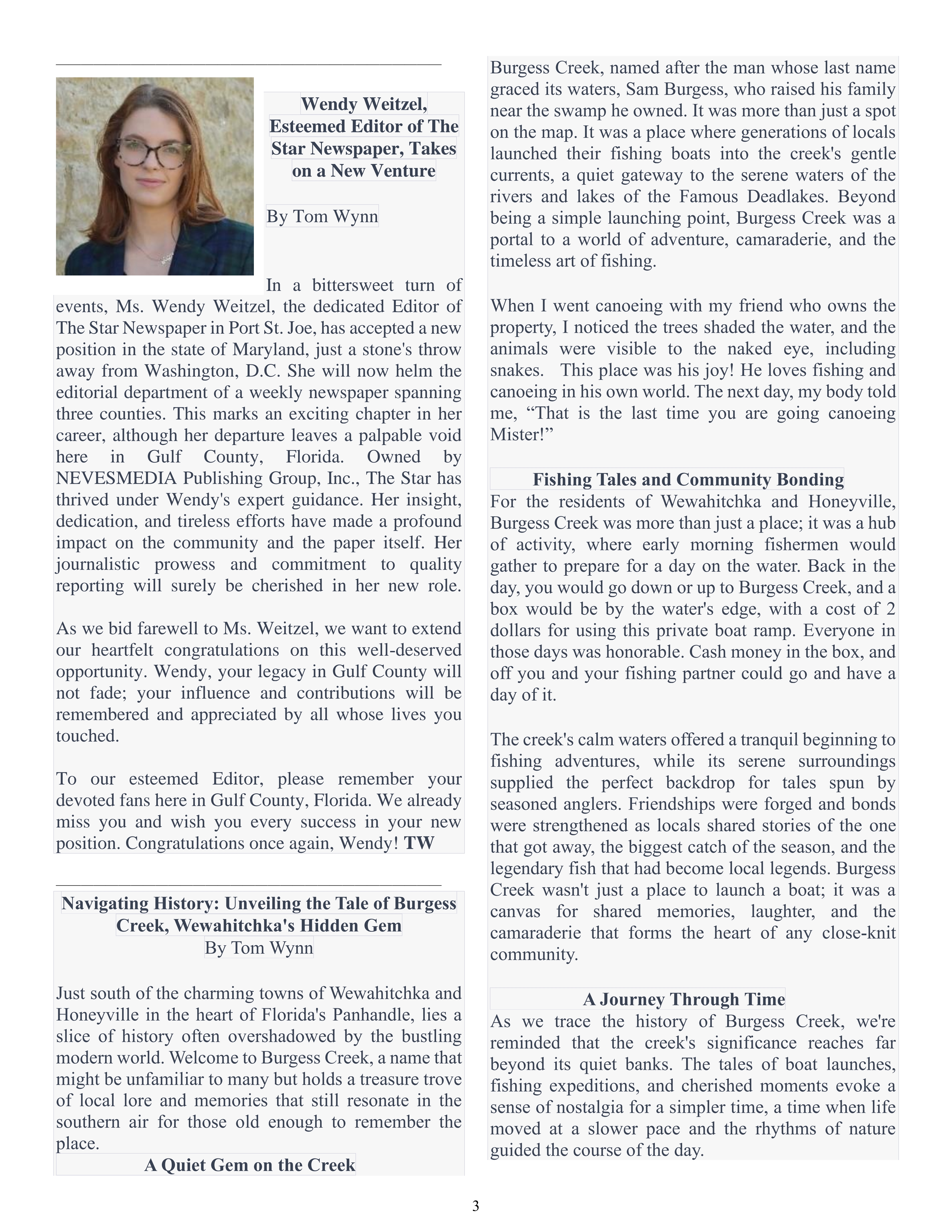 The Wewa News — Volume 5, Issue 11, Page 3