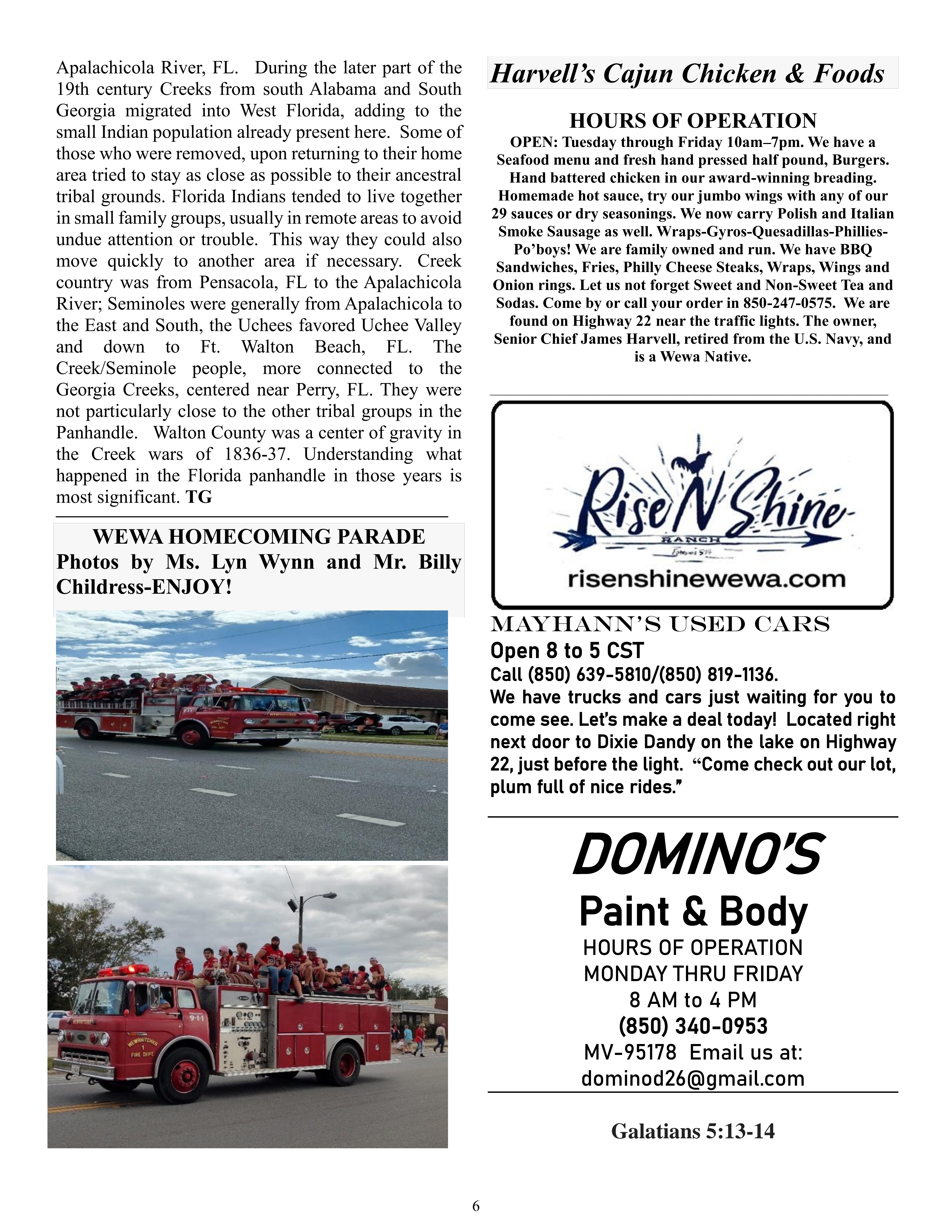 The Wewa News — Volume 5, Issue 11, Page 6
