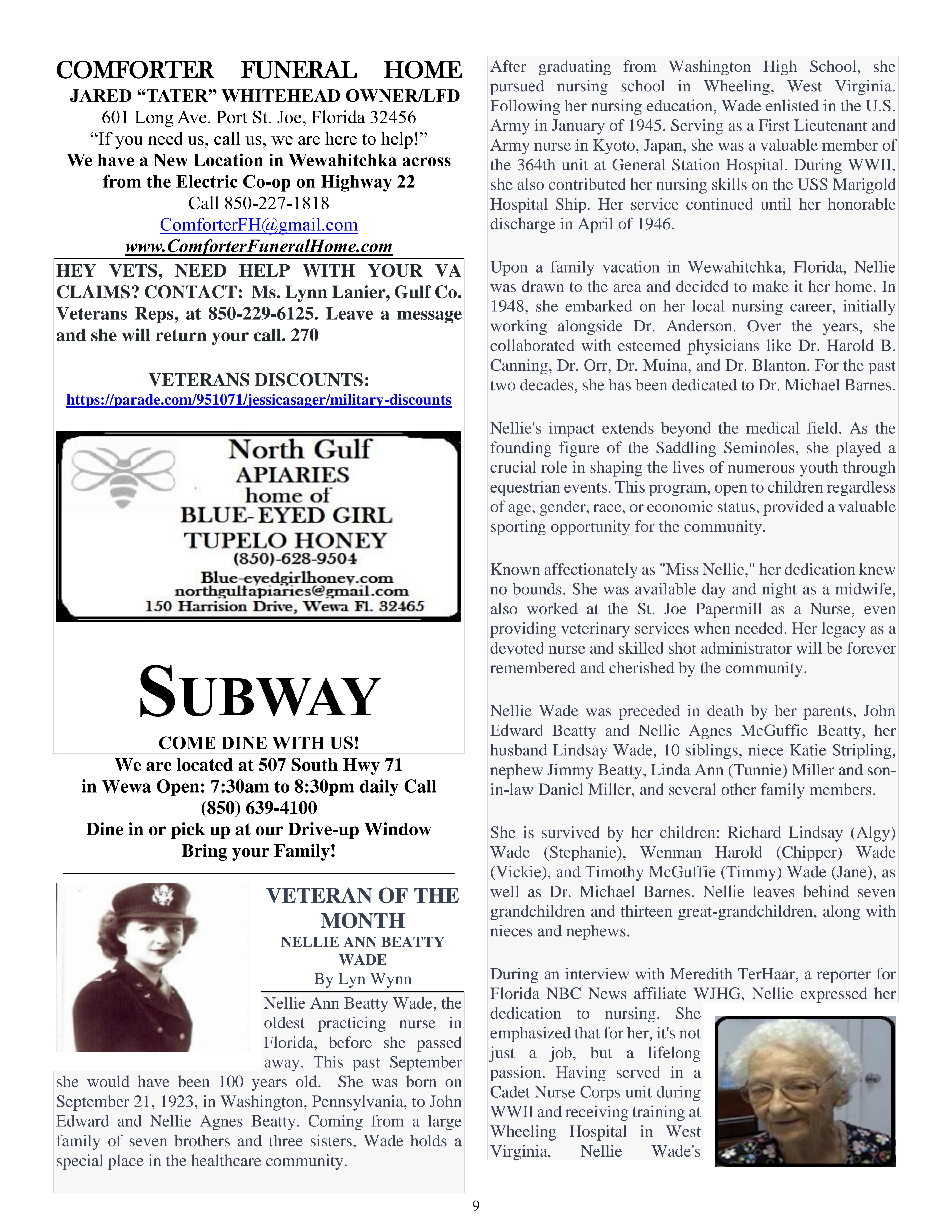 The Wewa News — Volume 5, Issue 11, Page 9