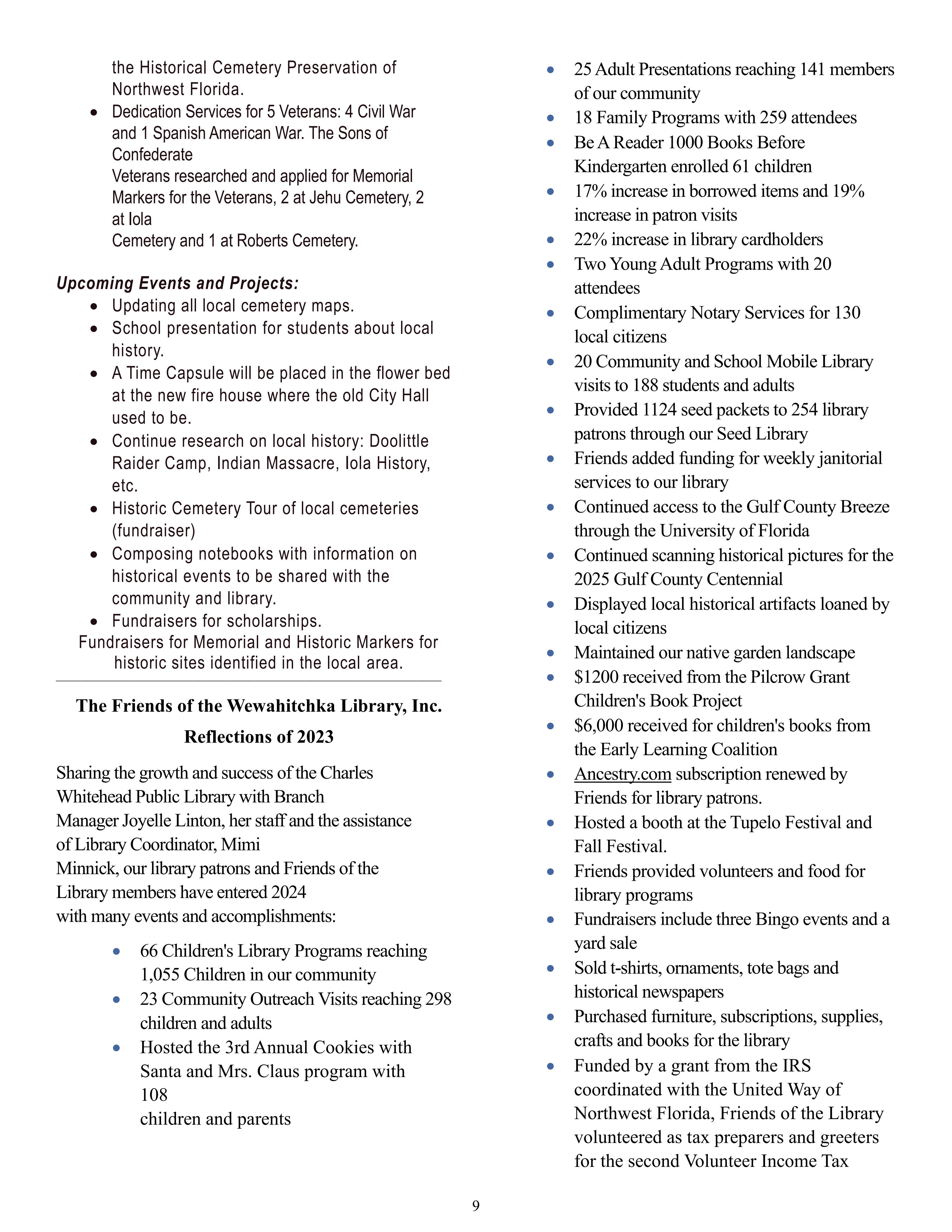 The Wewa News — Volume 6, Issue 2, Page 9