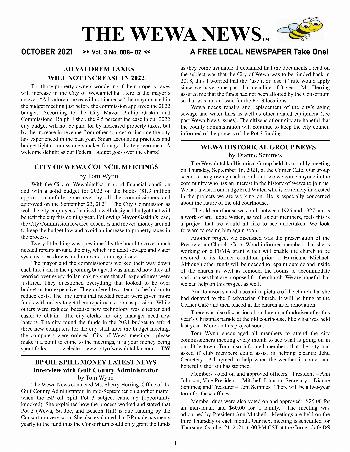 The Wewa News — Volume 3, Issue 8, Page 1