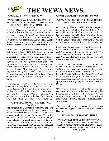 The Wewa News — Volume 4, Issue 4, Page 1