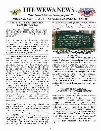 The Wewa News — Volume 5, Issue 1, Page 1
