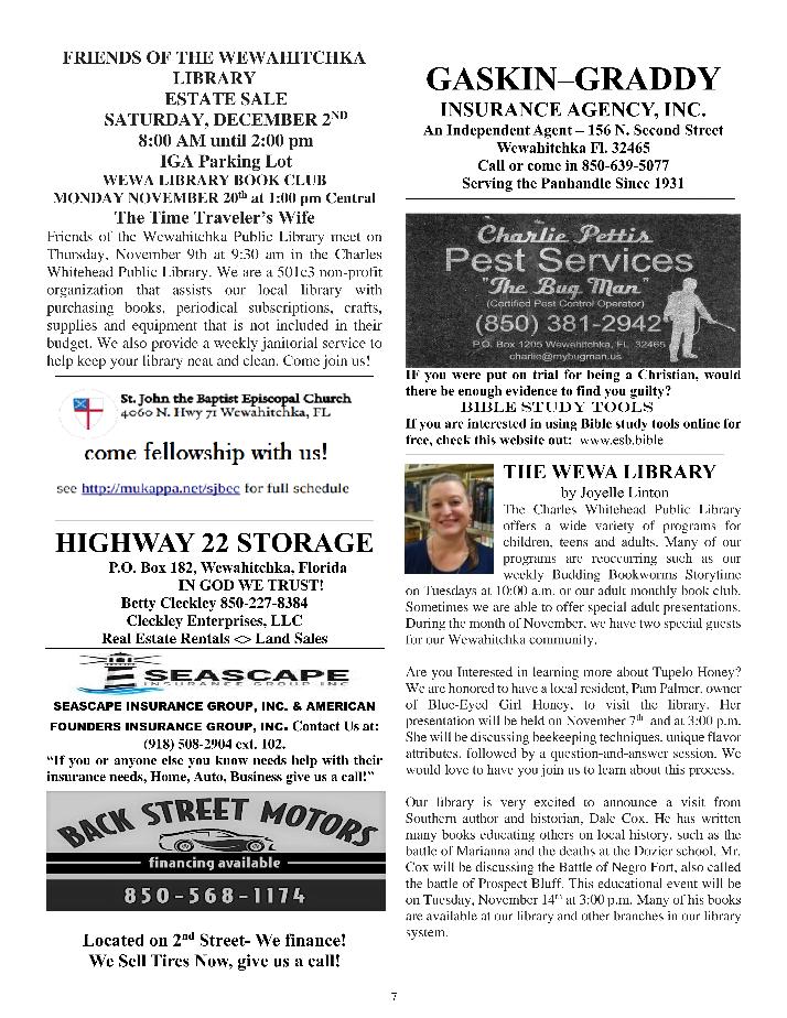 The Wewa News — Volume 5, Issue 11, Page 7