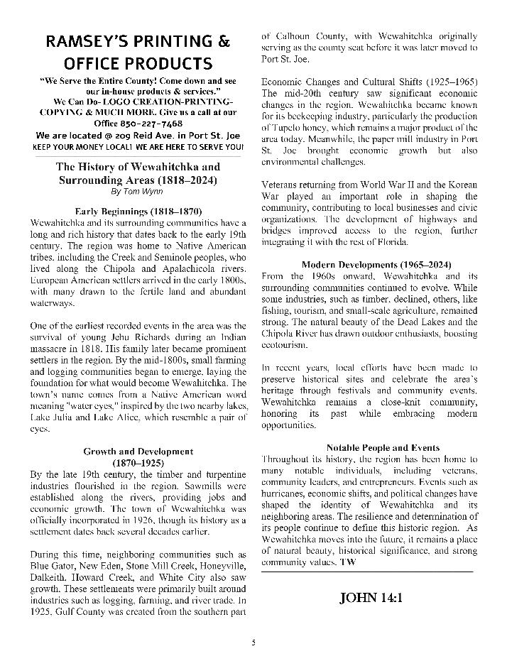 The Wewa News — Volume 7, Issue 3, Page 5