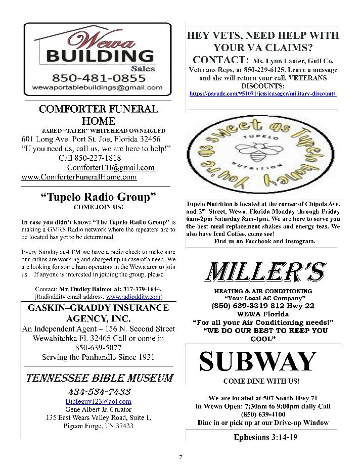 The Wewa News — Volume 7, Issue 3, Page 7