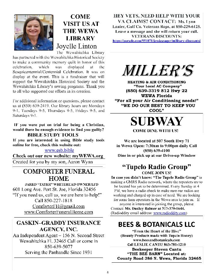 The Wewa News — Volume 7, Issue 4, Page 4