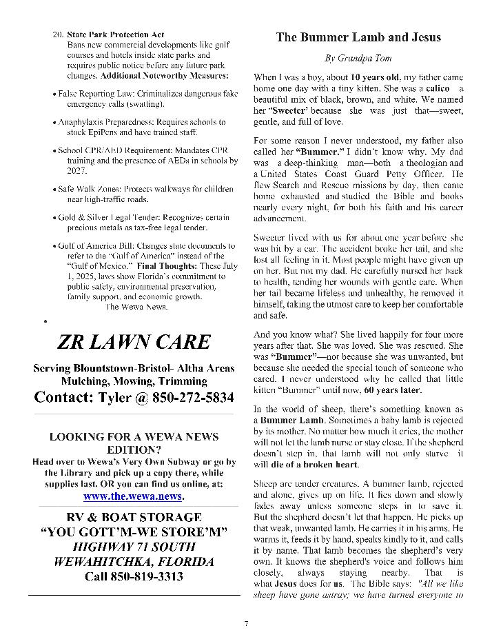 The Wewa News — Volume 7, Issue 4, Page 7