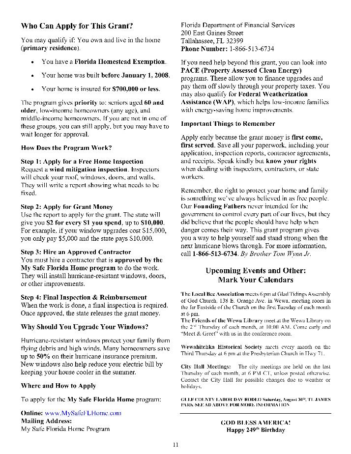 The Wewa News — Volume 7, Issue 4, Page 11