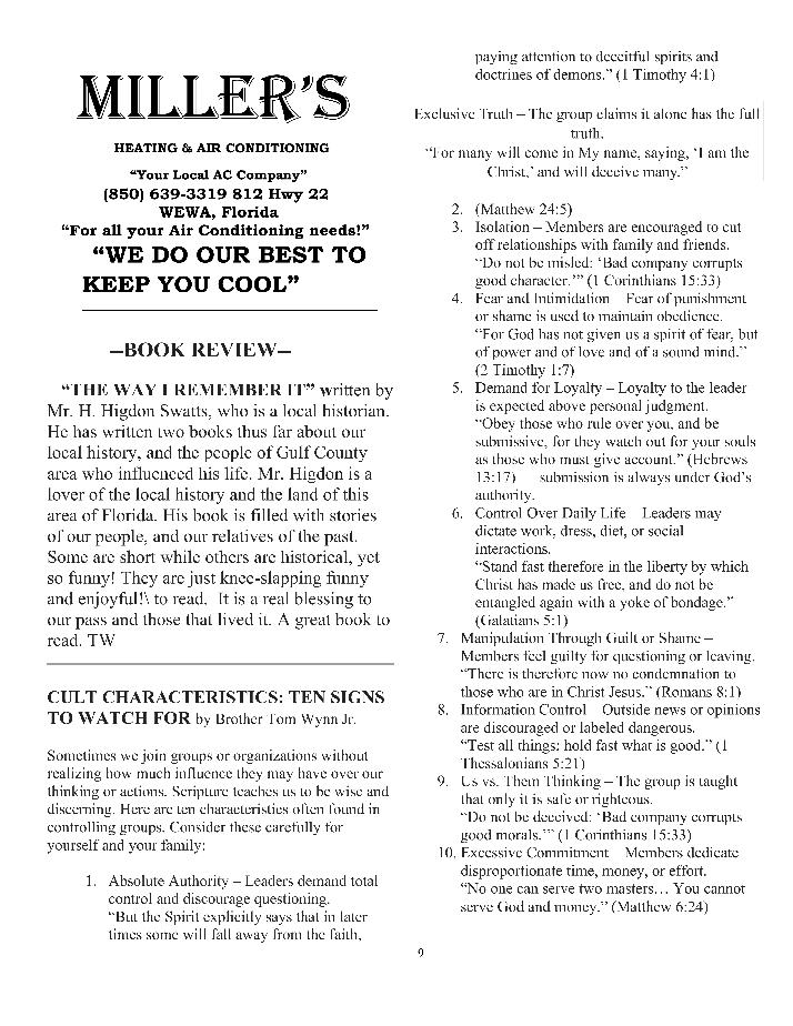 The Wewa News &mdash; Volume 8, Issue 1, Page 9