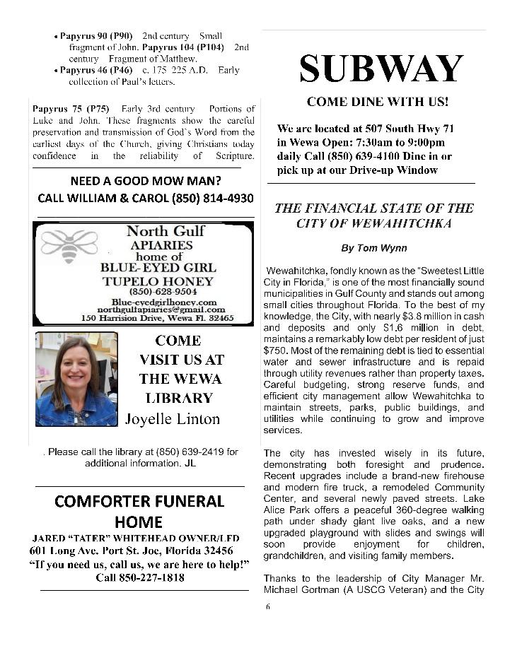 The Wewa News &mdash; Volume 8, Issue 2, Page 6