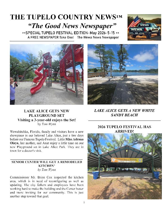 The Wewa News &mdash; Volume 8, Issue 3, Page 1