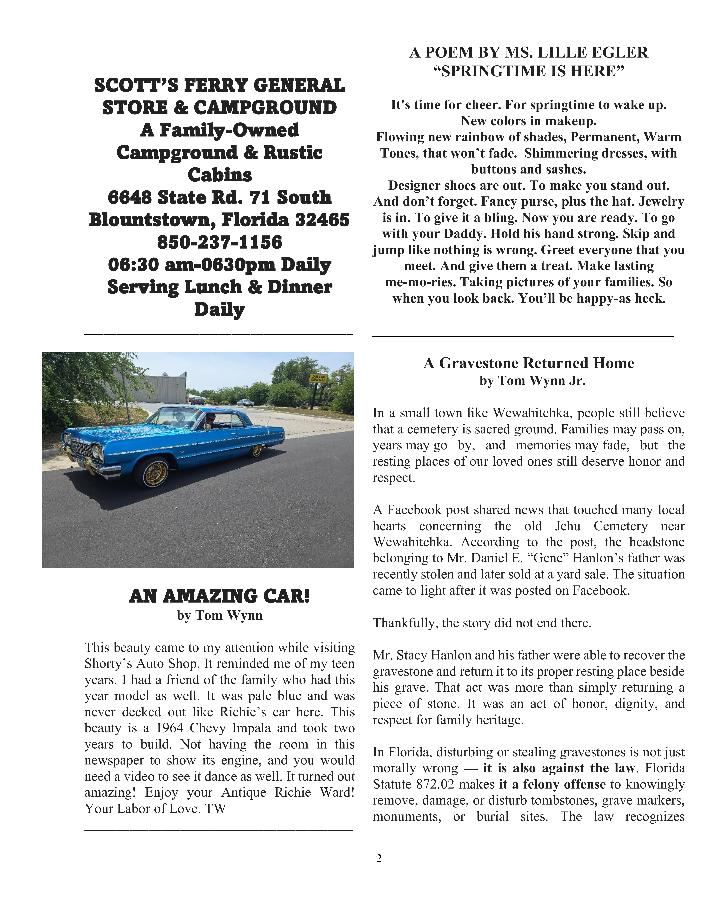 The Wewa News &mdash; Volume 8, Issue 3, Page 2