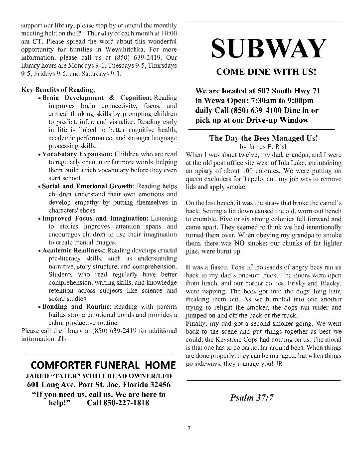 The Wewa News &mdash; Volume 8, Issue 3, Page 7
