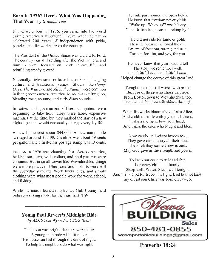 The Wewa News &mdash; Volume 8, Issue 4, Page 3