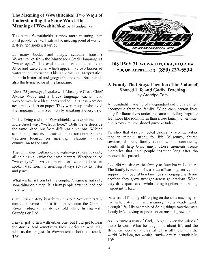 The Wewa News &mdash; Volume 8, Issue 4, Page 4