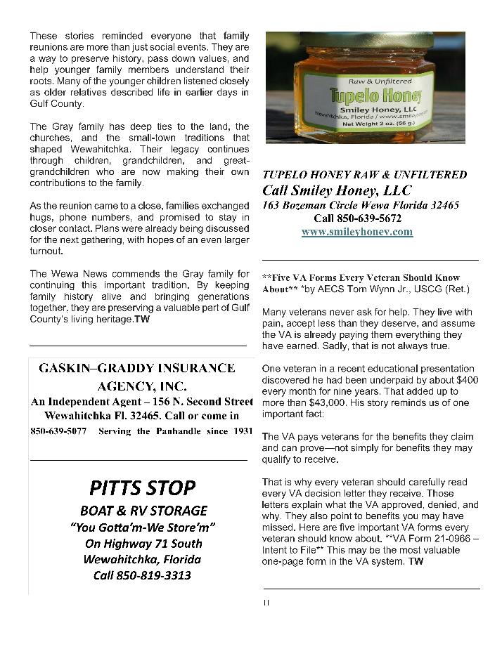 The Wewa News &mdash; Volume 8, Issue 4, Page 11