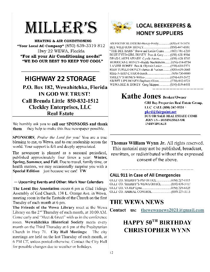 The Wewa News &mdash; Volume 8, Issue 4, Page 12