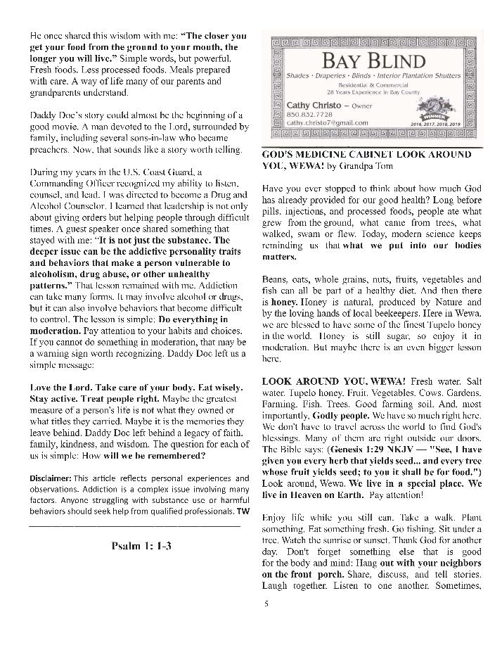 The Wewa News &mdash; Volume 8, Issue 5, Page 5