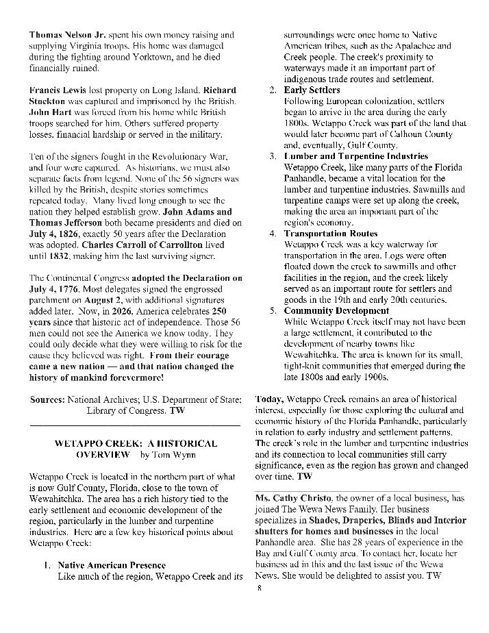 The Wewa News &mdash; Volume 8, Issue 6, Page 8