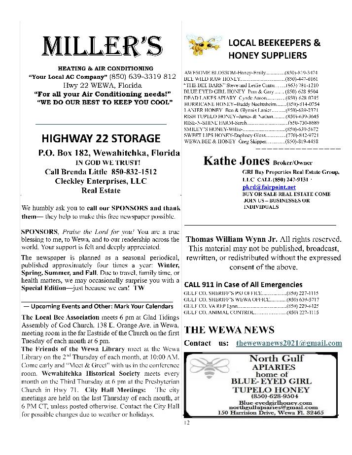 The Wewa News &mdash; Volume 8, Issue 6, Page 12